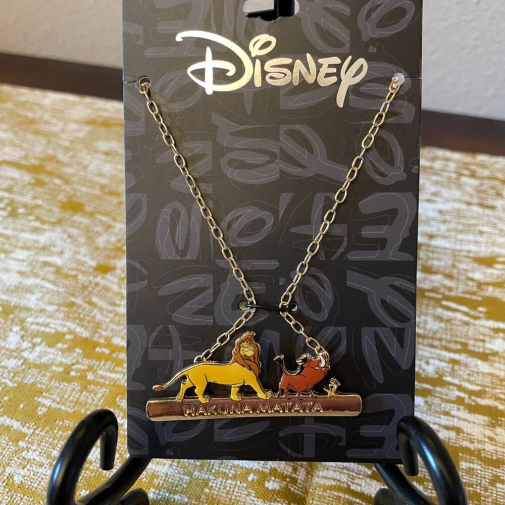 Disney The Lion King Characters Hakuna Matata Bar Necklace - Picture 3 of 7